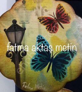 Fatma Metin Serisi - Boyutlu Stencil 033 20x20cm