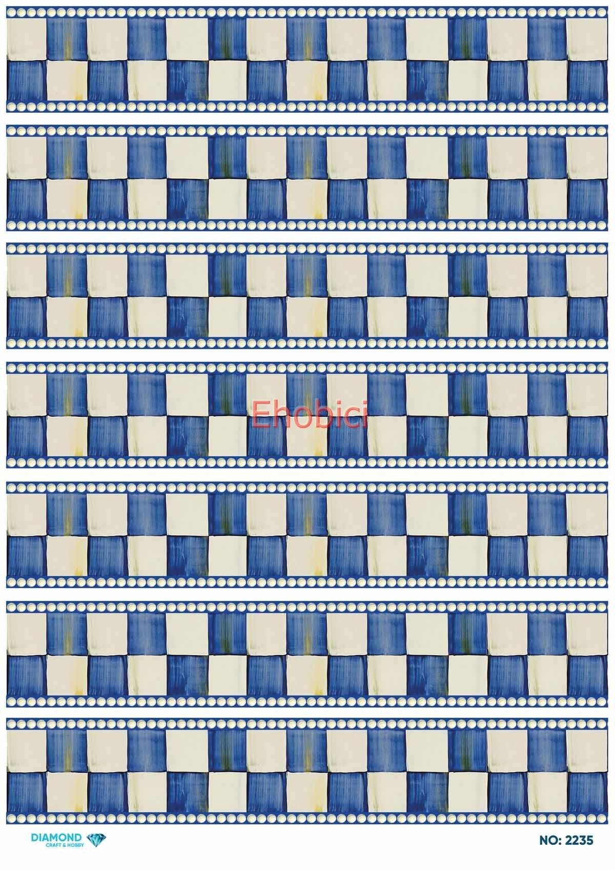 Diamond Pirinç Dekopaj Kağıdı - 2235