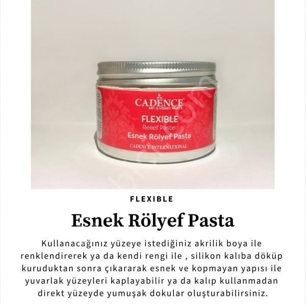 Cadence Esnek Rölyef Pasta - Flexible Relief Paste 150ml