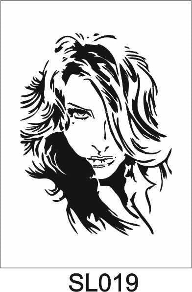 Siluet Desenler Stencil Şablon (21x30) SL-019