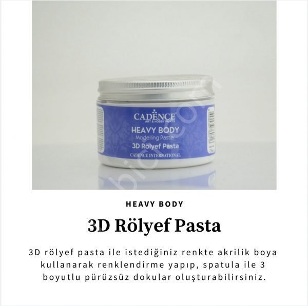 Cadence 3D Rölyef Pasta - Heavy Body Modelling Relief Paste 150ml