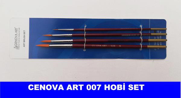 Cenova Art Yuvarlak Uç 4 lü Fırça Set 07