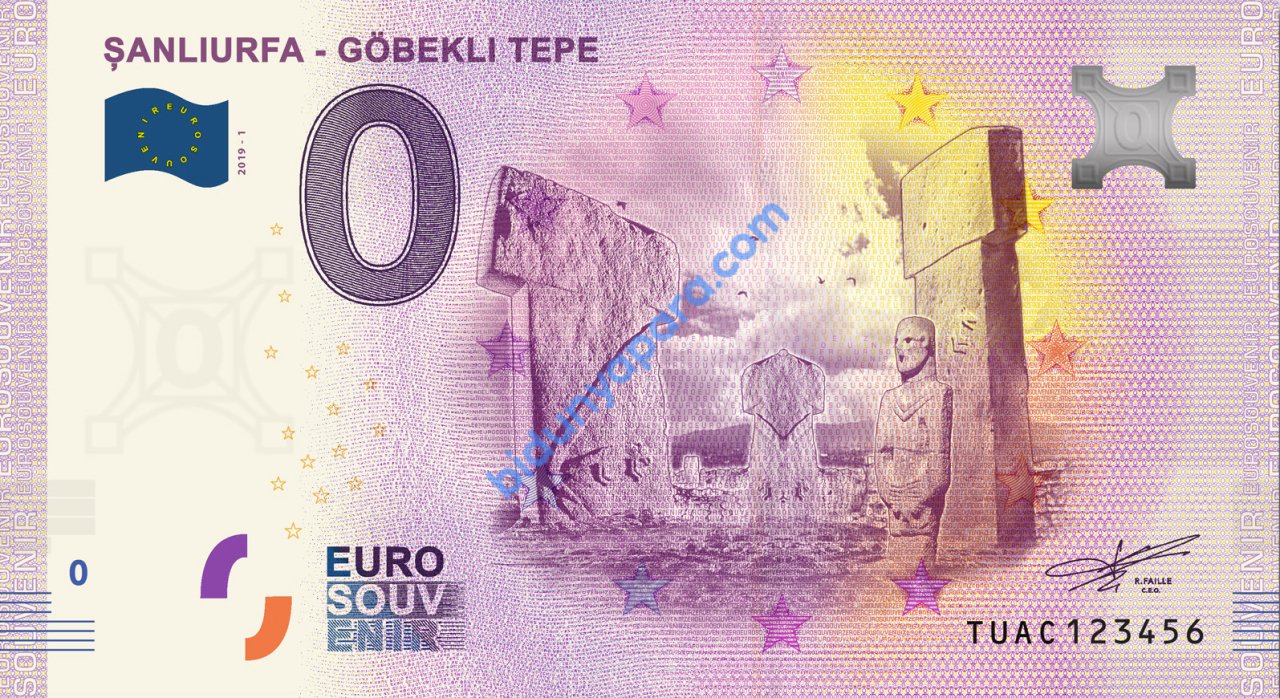 0 Euro Hatıra Parası - Göbeklitepe - 2019