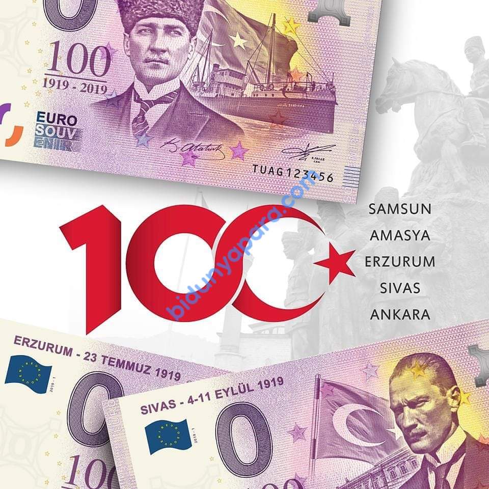 5'li 100.Yıl Kongreler Serisi - Samsun-Sivas-Erzurum-Ankara-Amasya ( 100.Yıla Özel Föyde )