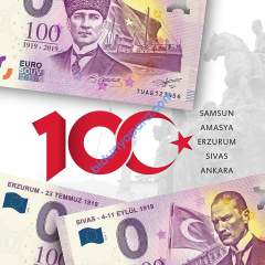 5'li 100.Yıl Kongreler Serisi - Samsun-Sivas-Erzurum-Ankara-Amasya ( 100.Yıla Özel Föyde )