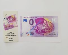 0 Euro Hatıra Parası - Ankara - 2019 ( Föylü )
