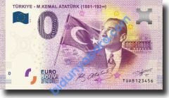 0 Euro Hatıra Parası - Türkiye -  Atatürk -  Cumhurbaşkanlığı Serisi - 2019 ( Föylü ) - Son 150 Adet