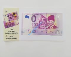 0 Euro Hatıra Parası - Erzurum Kongresi - 2019 ( Föylü )