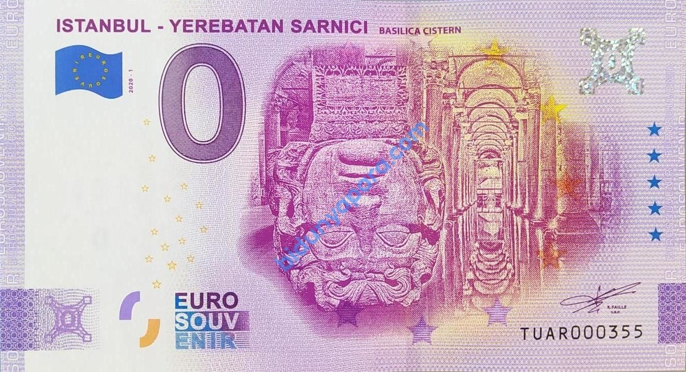 0 Euro Hatıra Parası - Yerebatan Sarnıcı - 2020