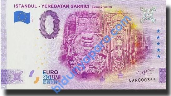 0 Euro Hatıra Parası - Yerebatan Sarnıcı - 2020  ( Föylü)