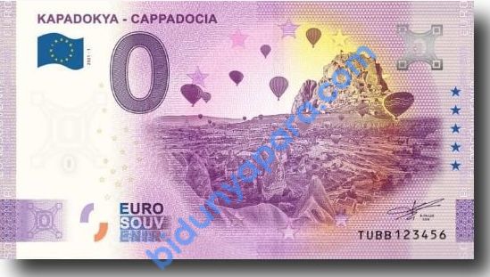 0 Euro Hatıra Parası - Kapadokya - 2021