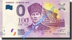 0 Euro Hatıra Parası - Samsun - 2019