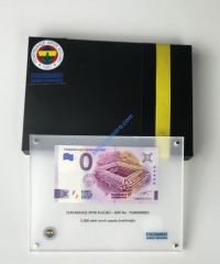 0 Euro Hatıra Parası - Fenerbahçe Spor Kulübü - 2023 - İlk 100 Seri Numarası - Pleksiglass Özel Tasarım ( İSME ÖZEL BASKI )