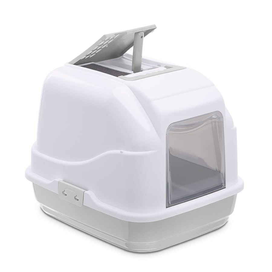 Imac Easy Cat Kapalı Kedi Tuvaleti Gri/beyaz 50x40x40cm