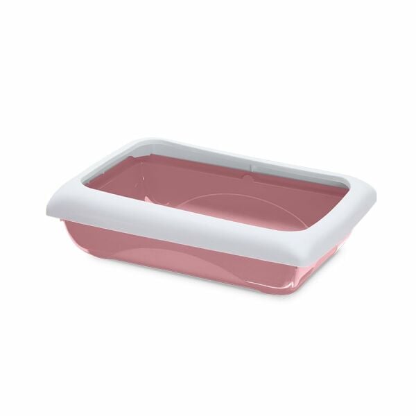 Imac Duo Kedi Tuvaleti + Kürek Pembe/beyaz 59x40x28cm