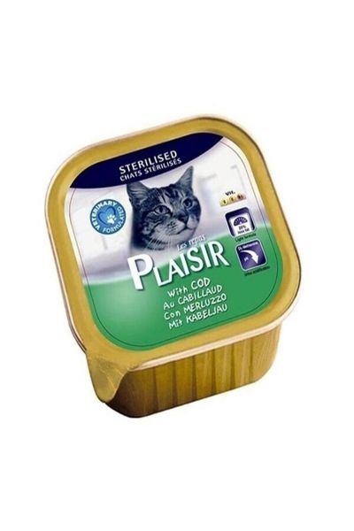 Plaisir Adult Kısırlaştırılmış Morina Balığı Pate 100 gr