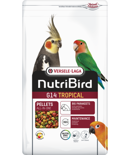 Versele Laga Nutrıbırd G14 Tropıcal Paraket Pelet Yem 1kg