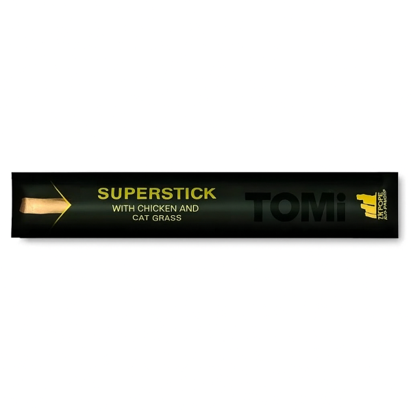 Tomi Stick Tavuk ve Kedi Çimi Tekli Kedi Ödül Maması 5 Gr
