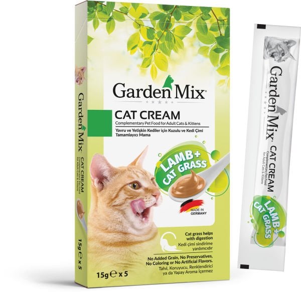 Garden Mıx Kedi Kreması Kuzu+kedi Otu 15gr*5