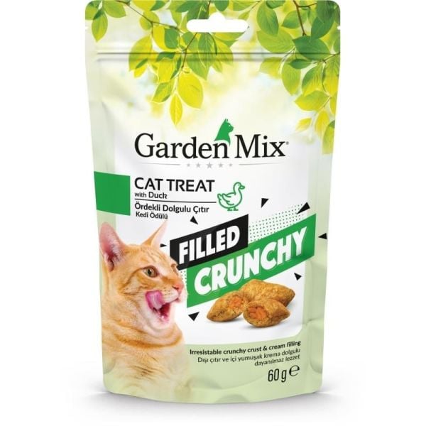 Garden Mix Ördekli İçi Dolgulu Kedi Ödül Maması 60 Gr