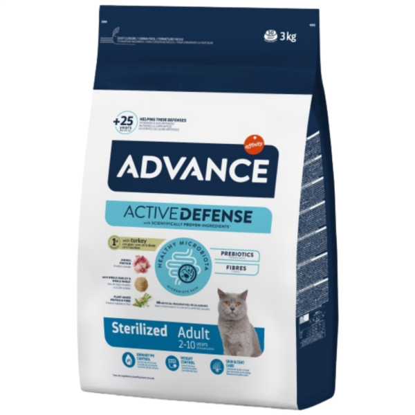 Advance Hindi Etli 3 Kg Kısırlaştırılmış Kuru Kedi Maması