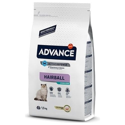 Advance Hairball Tüy Yumağı Önleyen Hindili Kısır Kedi Maması 1.5 Kg