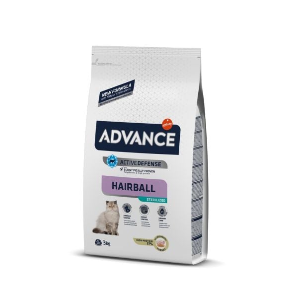 Advance Hairball Kısırlaştırılmış Kedi Maması 3 Kg