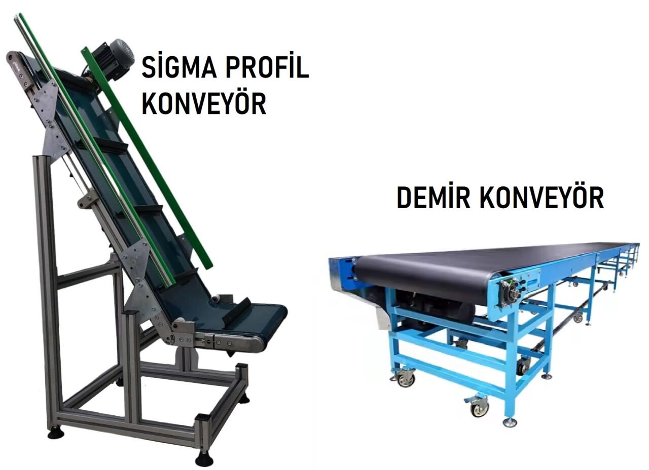 Demir Konveyörler vs. Sigma Profil Konveyörler: Hangisi Daha İyi?