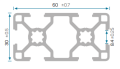 30X60 Sigma Profil Kanal 8