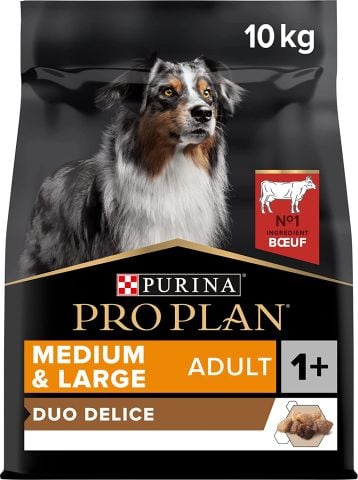Proplan Duo Delice Parça Etli Biftekli 10 kg Yetişkin Köpek Maması(stt.09/2024)