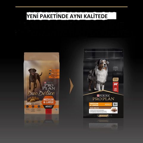 Proplan Duo Delice Parça Etli Biftekli 10 kg Yetişkin Köpek Maması(stt.09/2024)