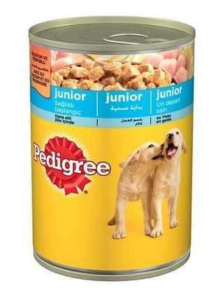 Pedigree Junior Tavuk Etli Yavru Köpek Konservesi 400 G. (stt: 09/2025)