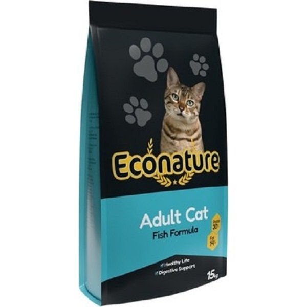 Econature Balıklı Yetişkin Kedi Kuru Maması 15 kg (stt:07/2025)