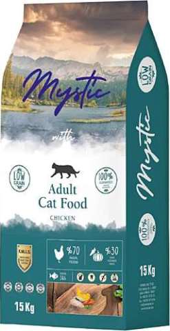 Mystic Az Tahıllı Tavuklu Yetişkin Kedi Kuru Maması 15 kg(stt.07/2025)