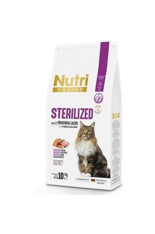 Nutri Feline Sterilized Somonlu Kısırlaştırılmış Kedi Maması 10 kg(stt.06,2025)