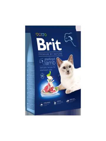 Brit Premium Sterilized Kuzu Etli Kısırlaştırılmış Kedi Maması 8 kg (stt:12/2024)