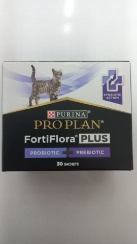 Proplan Purina Fortiflora Plus Kediler için Probiyotik Takviyesi 1,5 gr (1 Kutu=30 adet)(stt.05/2025)