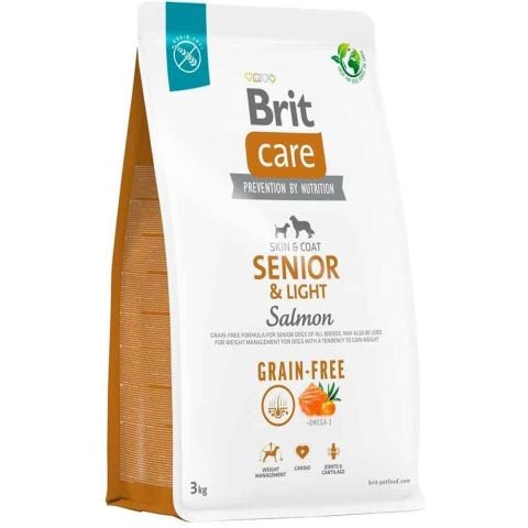 Brit Care Skin  Coat Senior Light Salmon Tahılsız Somonlu Yaşlı Köpek Maması 3 kg (stt:02/2025)