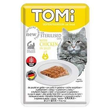 Tomi Sterilised Tavuklu Kısırlaştırılmış Kedi Konservesi 85 gr. (stt: 06/2024)