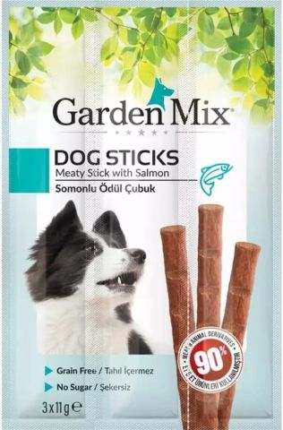 Gardenmix Somonlu Köpek Stick Ödül 3 x11gr