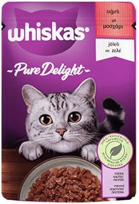 Whiskas Pure Delight Pouch Jöleli Sığır Etli Yetişkin Kedi Konservesi 85 gr (stt:02/2025)