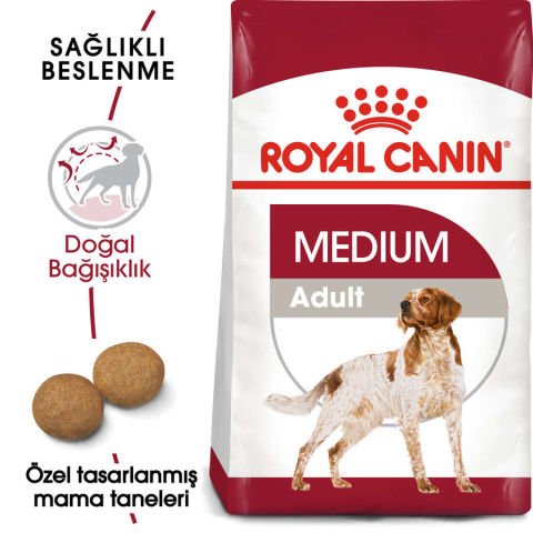 Royal Canın Medium Adult Orta Irk Yetişkin Köpek Maması 15kg (stt:03/2025)