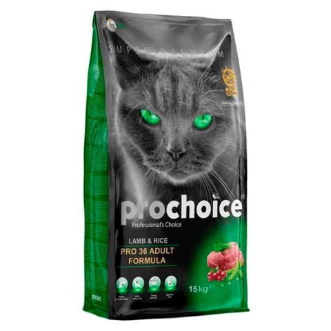 Prochoice Pro 36 Kuzu Etli Yetişkin Kedi Maması 15 Kg(stt.04/2025)