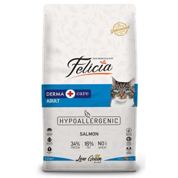 Felicia Az Tahıllı Hypoallergenic Somonlu Yetişkin Kedi Maması 12 Kg(stt.04/2025)