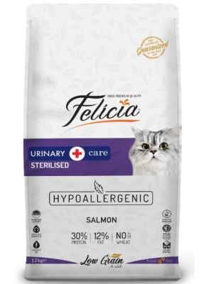 Felicia Urinary Az Tahıllı Somonlu Light-Sterilised Kedi Maması 12 Kg(stt.12/2024)