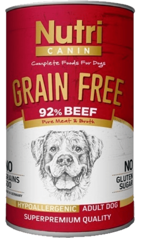 Nutri Canin Tahılsız Biftekli Patatesli Köpek Konservesi 400 Gr(stt.04.2025)