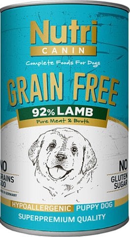 Nutri Canine Puppy Lamb Tahılsız Kuzulu Yavru Köpek Konservesi 400 Gr(skt.10/2024)