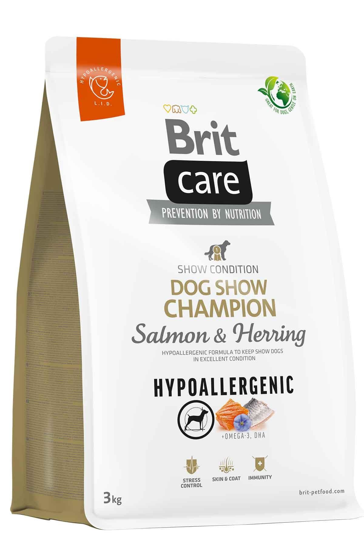 Brit Care Dog Chow Shampion Salmon & Hearing Hypoalerjenik Yetişkin Köpek Maması 3 kg ( stt: 09/2024)