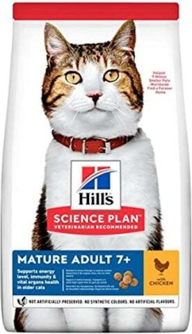 Hills Mature Adult 7+ Tavuk Etli Yaşlı Kedi Maması 3 kg (stt:10/2024)