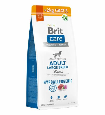 Brit Care Hipoalerjenik Kuzu Etli Büyük Irk Yetişkin Köpek Maması 12 kg + 2 kg Bonus (stt:02/2025)